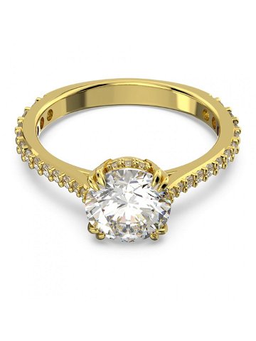 Swarovski Nádherný pozlacený prsten s krystaly Constella 5642619 60 mm