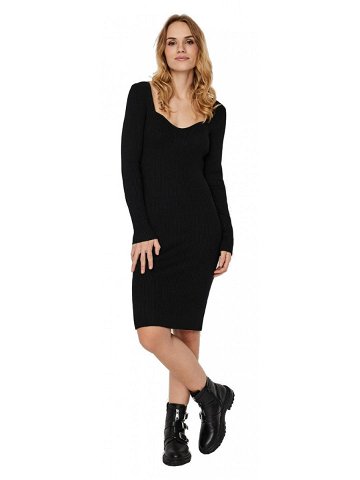 Vero Moda Dámské šaty VMWILLOW Slim Fit 10250951 Black S
