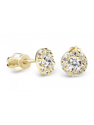Cutie Diamonds Luxusní peckové náušnice ze žlutého zlata s brilianty DZ60167-30-00-X-1