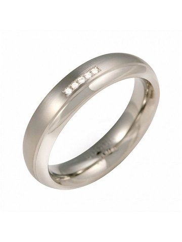 Boccia Titanium Titanový snubní prsten s diamanty 0130-09 52 mm