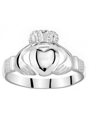 Silvego Dámský celostříbrný prsten Claddagh ZTR96391 54 mm
