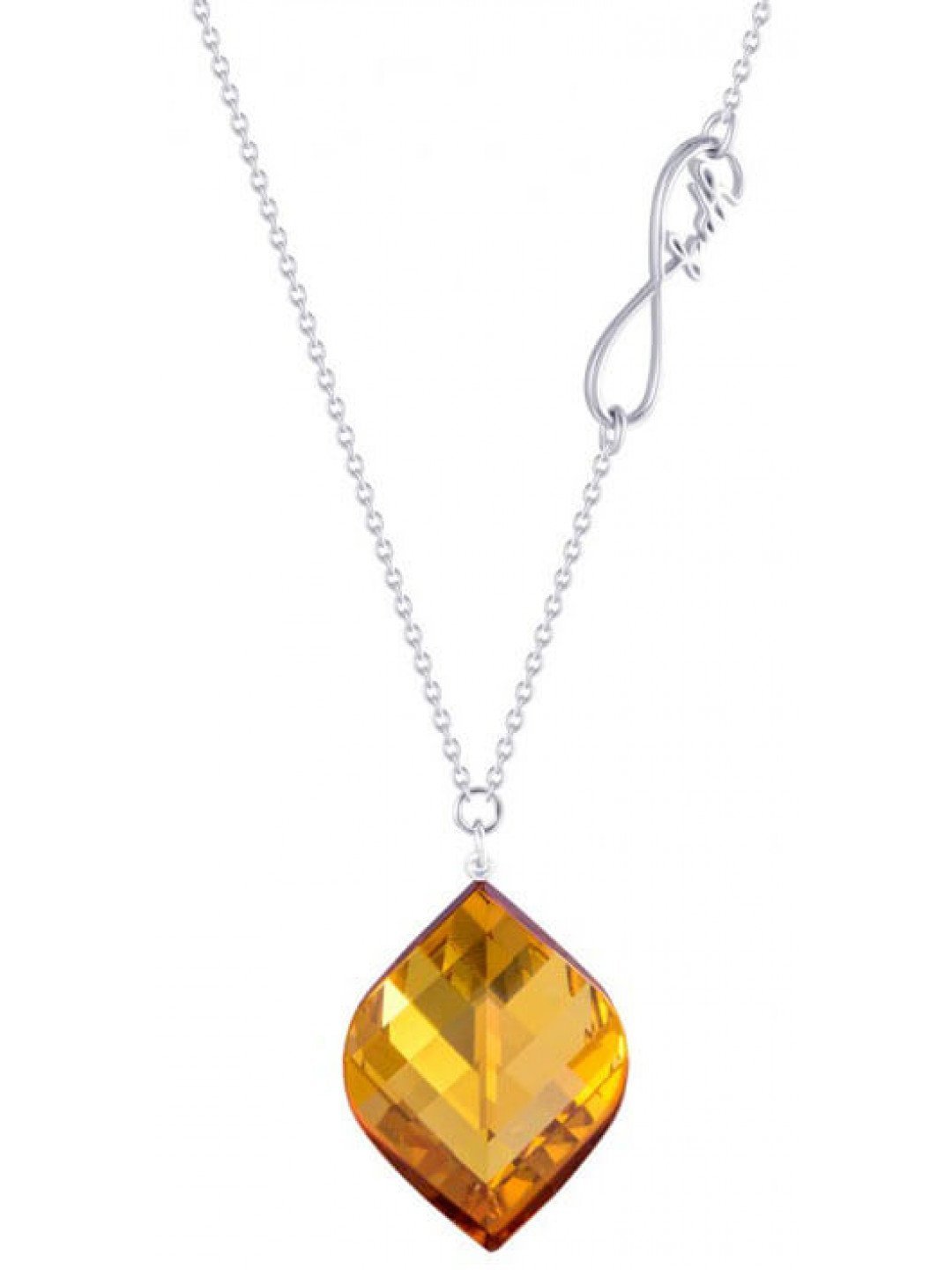 Preciosa Stříbrný náhrdelník s krystalem Faith 6025 61