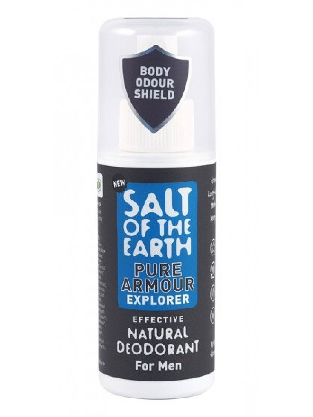 Salt Of The Earth Přírodní deodorant ve spreji pro muže Pure Armour Explorer Natural Deodorant 100 ml