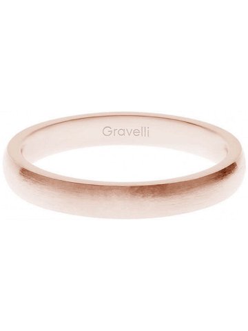 Gravelli Růžově pozlacený prsten z ušlechtilé oceli Precious GJRWRGX106 53 mm