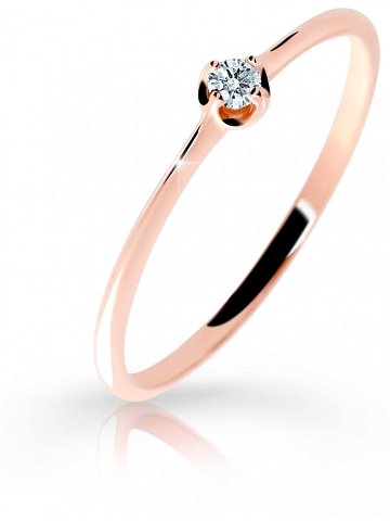 Cutie Diamonds Jemný prsten z růžového zlata s briliantem DZ6729-2931-00-X-4 49 mm
