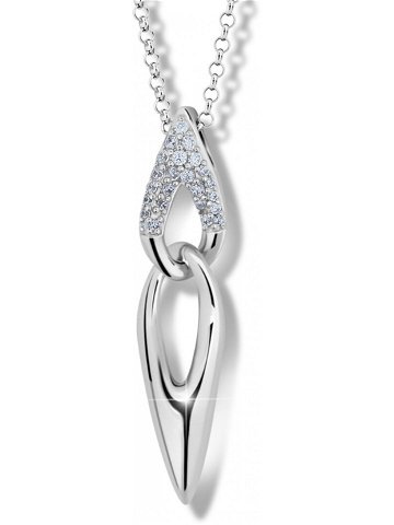 Modesi Elegantní náhrdelník ze stříbra M41086 řetízek přívěsek