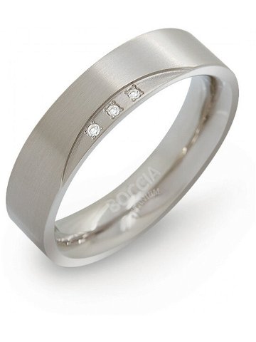 Boccia Titanium Titanový snubní prsten s diamanty 0138-02 58 mm