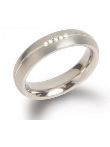 Boccia Titanium Titanový snubní prsten s diamanty 0130-03 54 mm