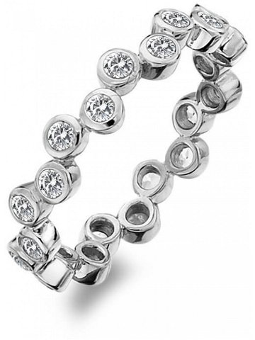 Hot Diamonds Luxusní stříbrný prsten s topazy a diamantem Willow DR208 55 mm