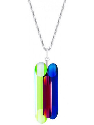 Preciosa Stříbrný náhrdelník s krystaly Neon Collection by Veronica 6074 70 řetízek přívěsek