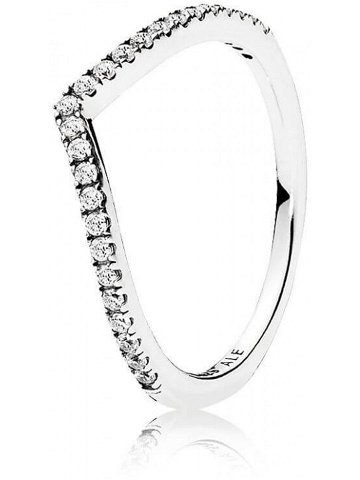 Pandora Třpytivý stříbrný prsten Timeless 196316CZ 58 mm