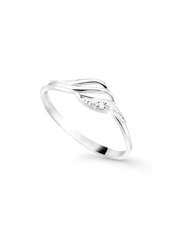Cutie Diamonds Půvabný prsten z bílého zlata s briliantem DZ8023-00-X-2 61 mm