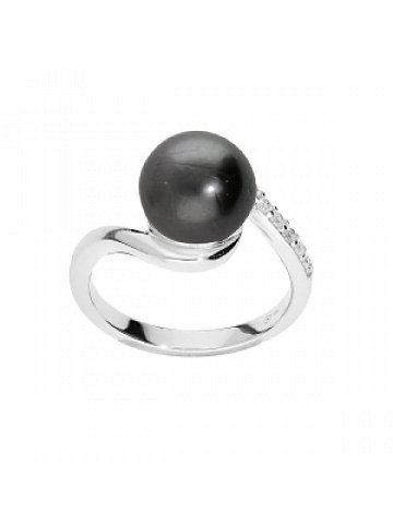 Brilio Silver Elegantní stříbrný prsten s pravou tahitskou perlou TA SR05575A 54 mm