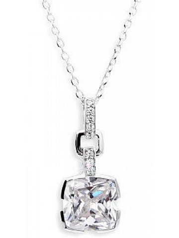 Modesi Půvabný stříbrný náhrdelník JA33525CZ řetízek přívěsek
