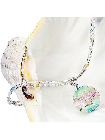 Lampglas Něžný dámský náhrdelník Sweet Childhood s perlou Lampglas s ryzím stříbrem NP22