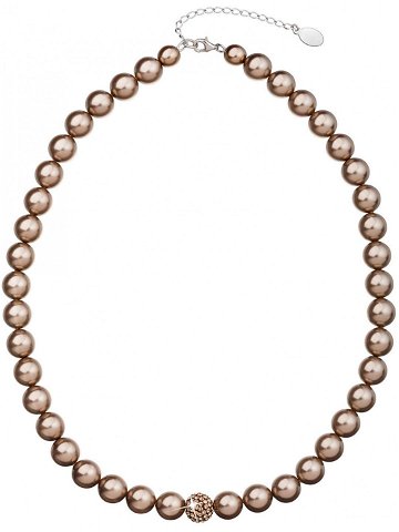 Evolution Group Perlový náhrdelník 32011 3 bronze