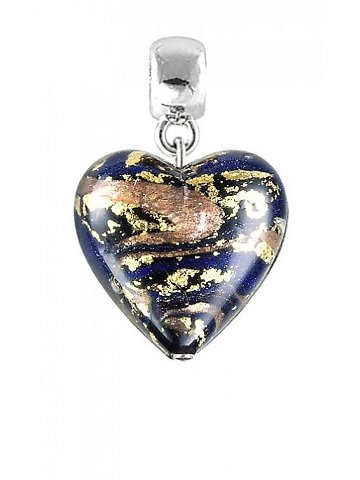 Lampglas Magický přívěsek Egyptian Heart s 24karátovým zlatem v perle Lampglas S26