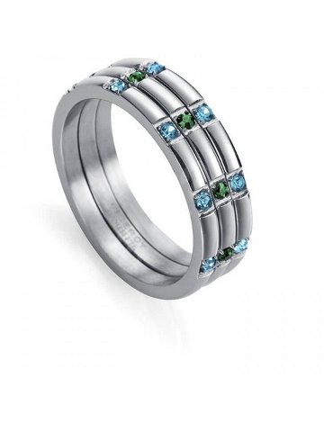 Viceroy Moderní ocelový prsten Kiss 75278A000 56 mm
