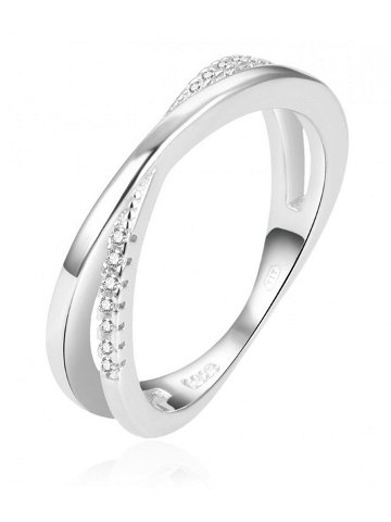 Beneto Půvabný dvojitý prsten ze stříbra AGG225 56 mm