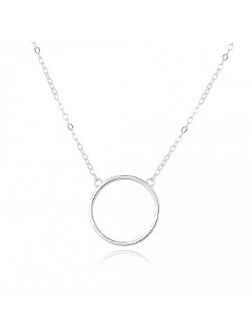Beneto Minimalistický stříbrný náhrdelník AGS1163 47