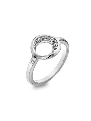 Hot Diamonds Elegantní stříbrný prsten s briliantem a topazy Celestial DR232 51 mm