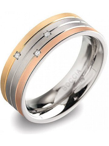 Boccia Titanium Titanový prsten s brilianty 0135-02 53 mm