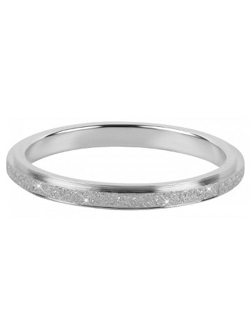 Troli Ocelový třpytivý prsten KR-01 Silver 49 mm