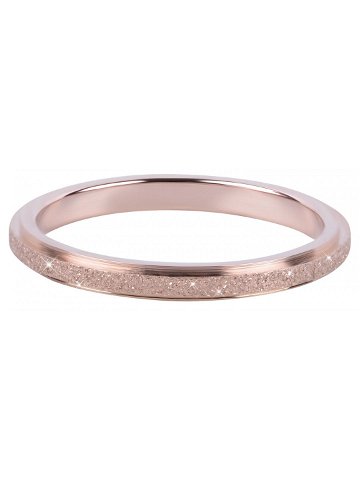 Troli Bronzový ocelový třpytivý prsten 49 mm