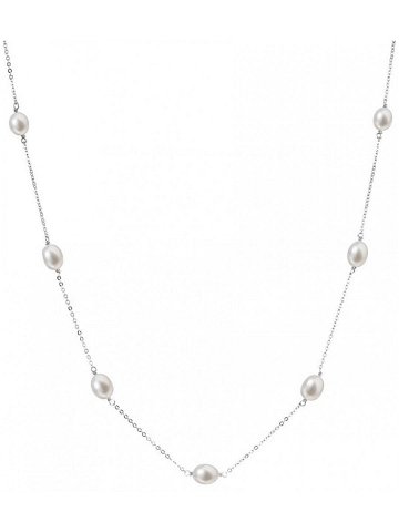 Evolution Group Stříbrný náhrdelník s 7 pravými perlami Pavona 22016 1