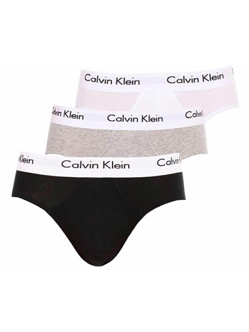 Calvin Klein 3 PACK – pánské slipy U2661G-998 XL