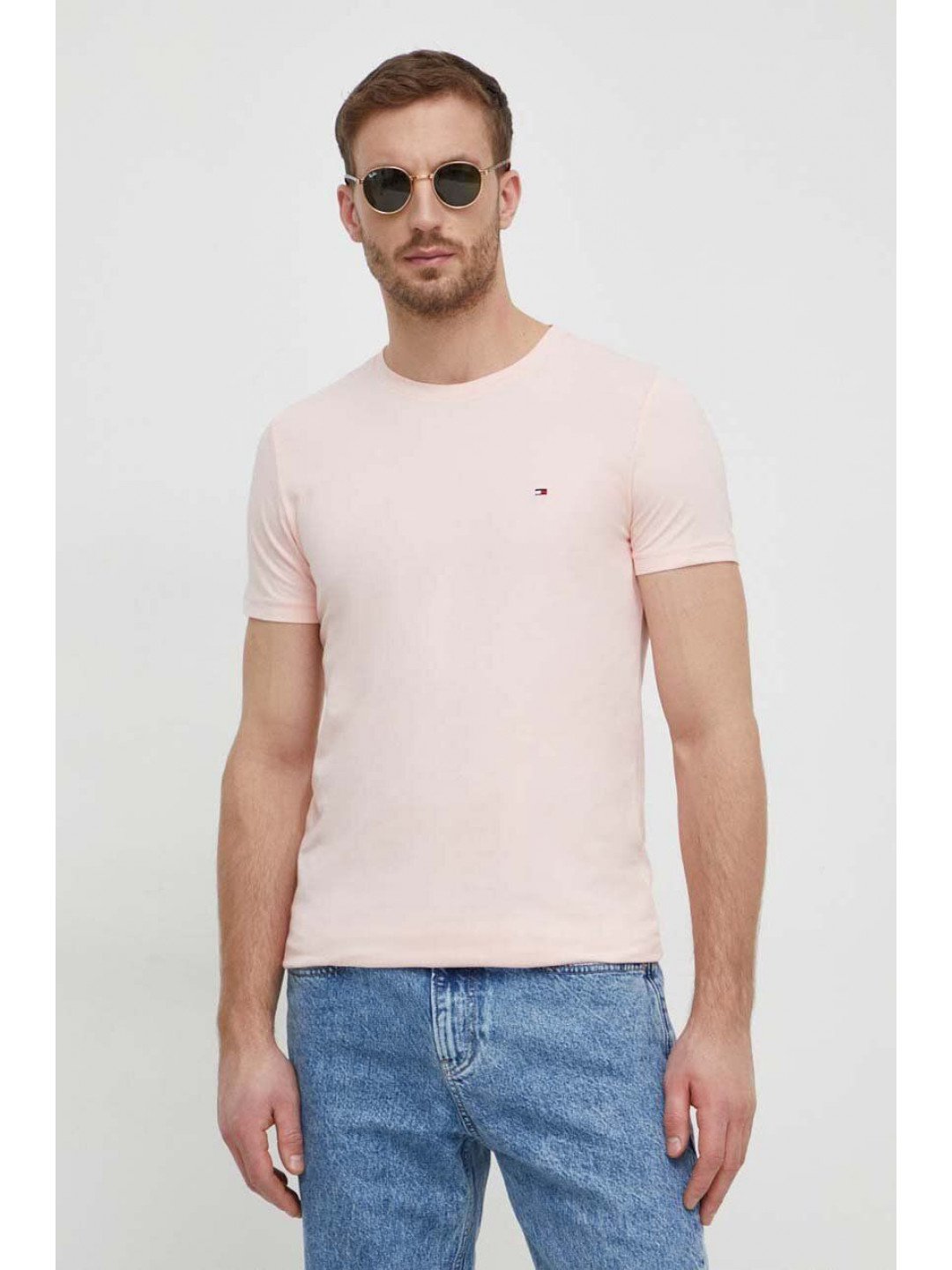 Tričko Tommy Hilfiger růžová barva MW0MW10800