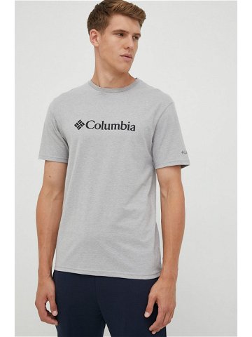 Tričko Columbia šedá barva s potiskem 1680053-014