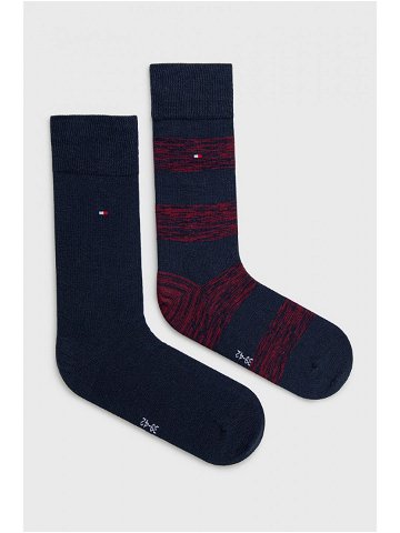 Ponožky Tommy Hilfiger pánské tmavomodrá barva