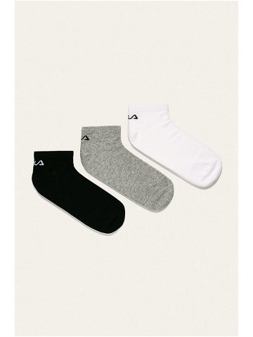 Ponožky Fila 3-pack dámské bílá barva