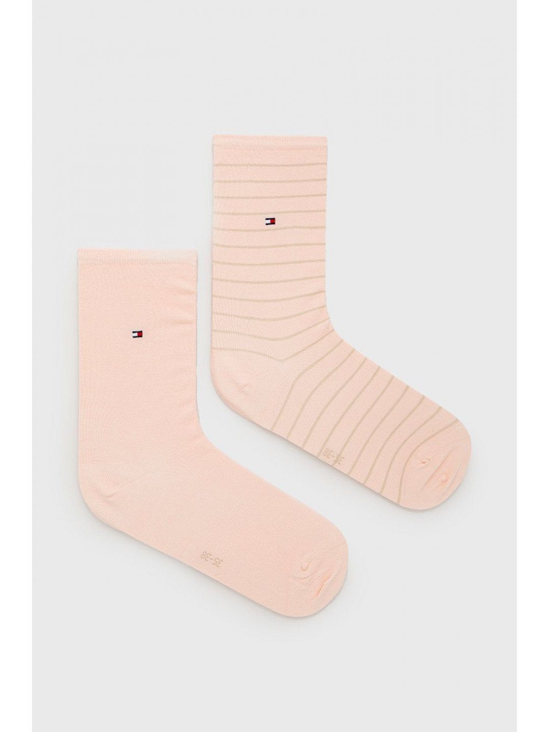 Ponožky Tommy Hilfiger 2-pack dámské růžová barva