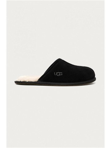 Semišové papuče UGG Scuff 1101111 BLK-BLACK