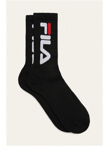 Ponožky Fila 2-pak dámské černá barva