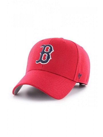 Čepice 47brand MLB Boston Red Socks červená barva s aplikací