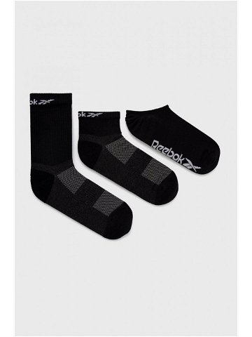 Ponožky Reebok GH0404 černá barva