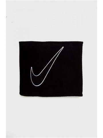 Nákrčník Nike černá barva s aplikací