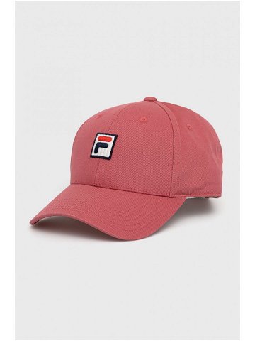 Čepice Fila růžová barva s aplikací