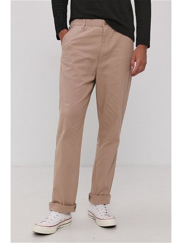 Kalhoty Levi s pánské béžová barva ve střihu chinos