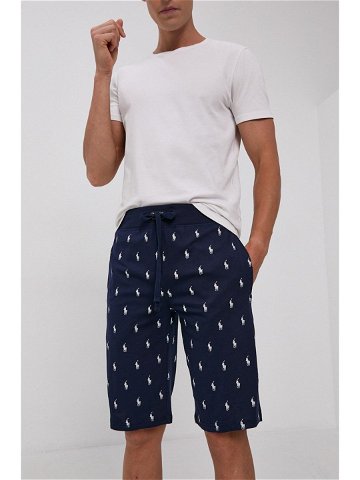 Pyžamové šortky Polo Ralph Lauren pánské tmavomodrá barva vzorované 714844765001