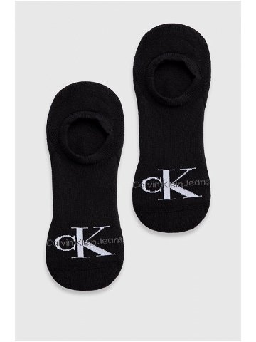Ponožky Calvin Klein Jeans pánské černá barva