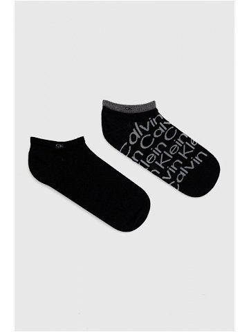 Ponožky Calvin Klein pánské černá barva