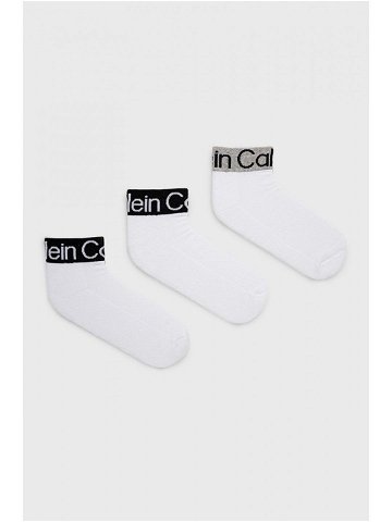 Ponožky Calvin Klein pánské bílá barva