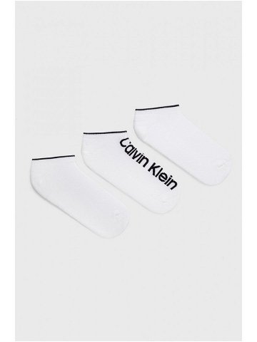 Ponožky Calvin Klein pánské bílá barva