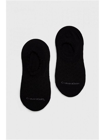 Ponožky Calvin Klein dámské černá barva