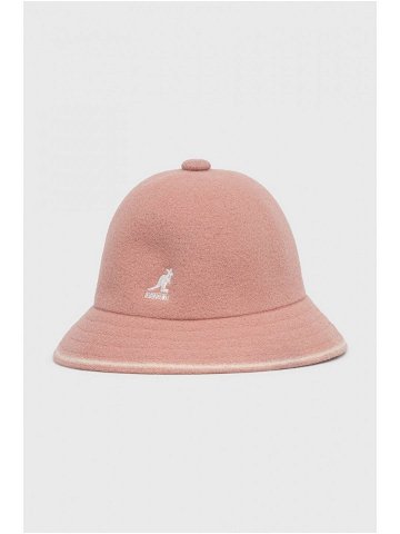 Vlněný klobouk Kangol růžová barva vlněný K3181ST DR669-DR669