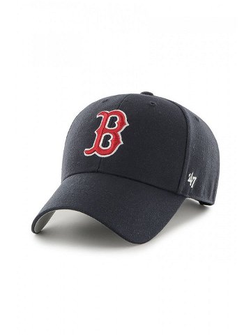 Čepice 47brand MLB Boston Red Socks černá barva s aplikací